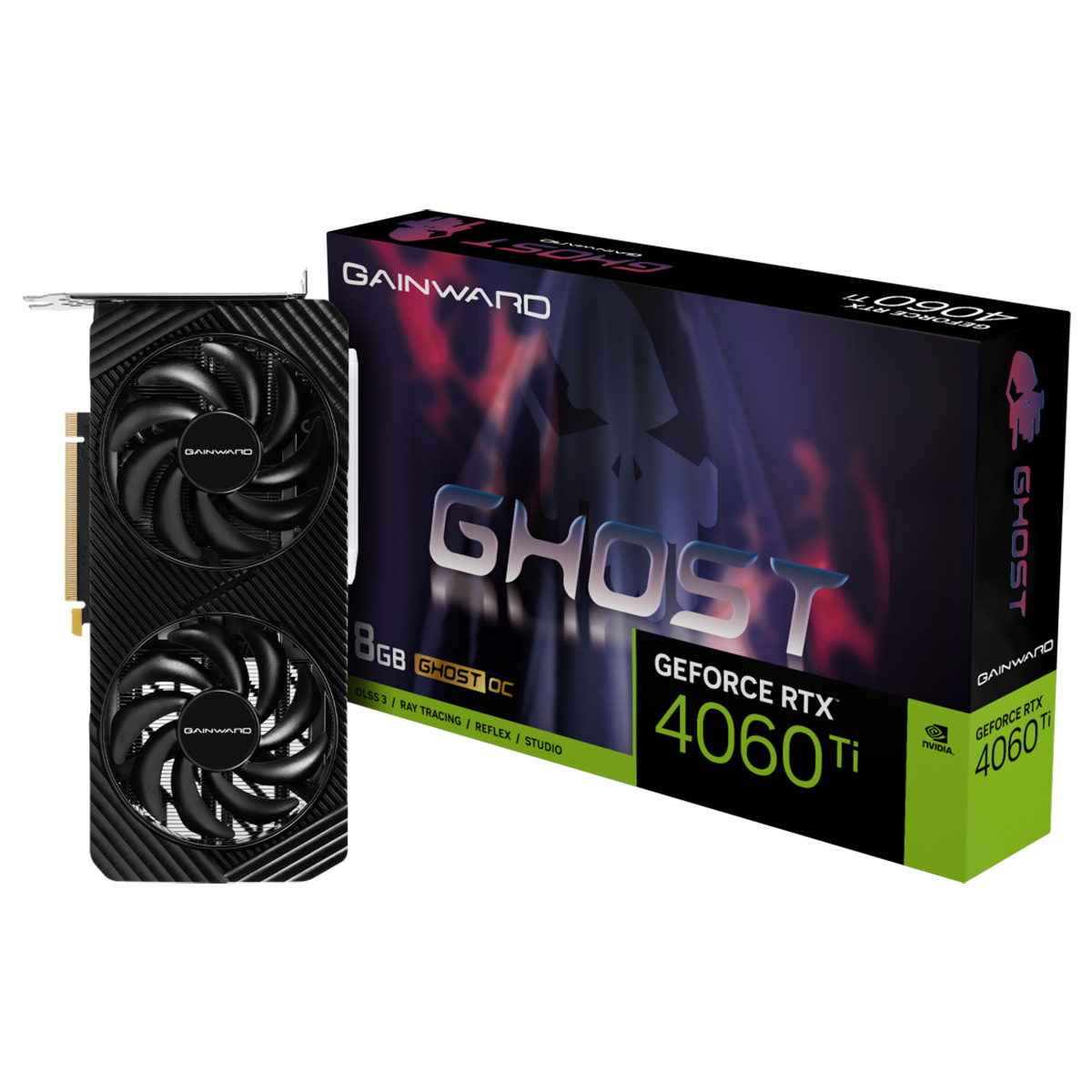 RTX4060Ti GHOST OC 8GB GDDR6 128bit 3-DP HDMI (NE6406TT19P1-1060B)