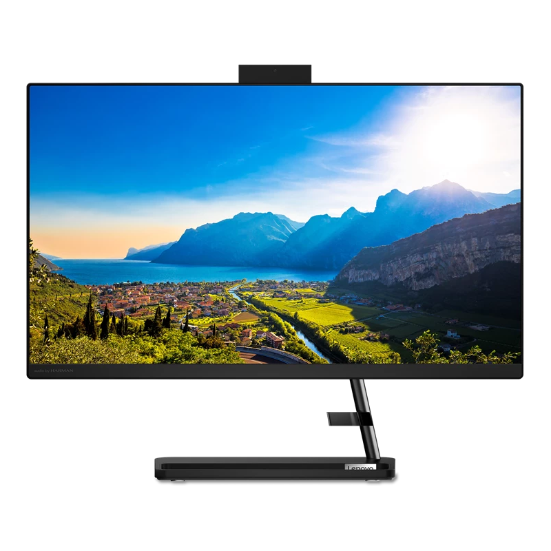 Моноблок/ Lenovo IdeaCentre AIO 3 24ALC6 23.8"(1920x1080 IPS)/AMD Ryzen 5 7430U(2.3Ghz)/16384Mb/512SSDGb/noDVD/Int:AMD Radeon/Cam/BT/WiFi/war 1y/6.81kg/black/noOS + RU kbd, mouse USB (F0G1011LRK)