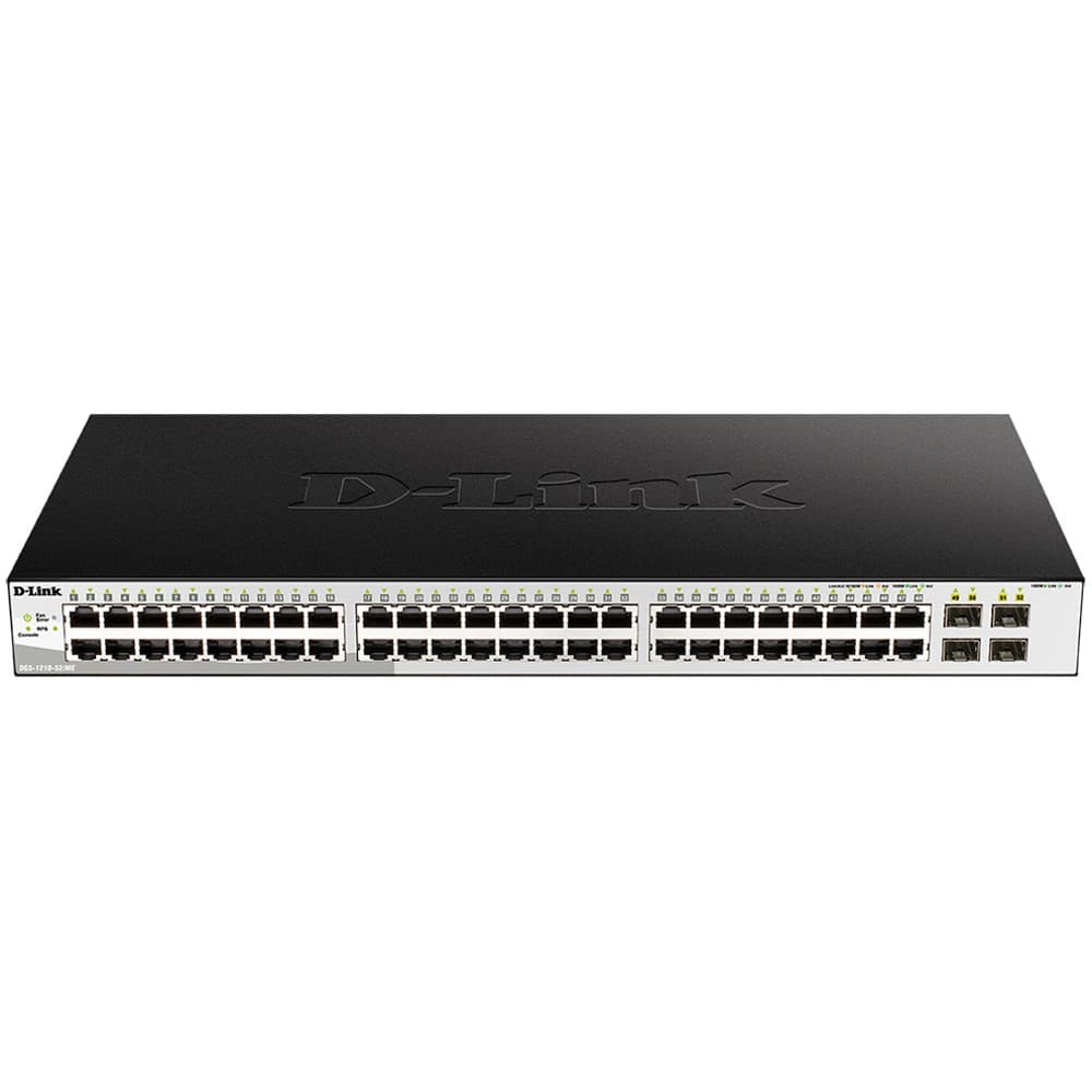 Картинка Коммутатор D-Link DGS-1210-52MP/ME/B PoE (DGS-1210-52MP/ME/B) 