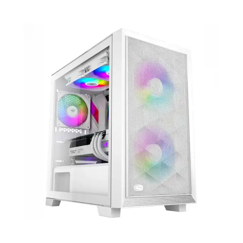 Корпус без блока питания/ PCCOOLER CASE (C3D310 WH ARGB)