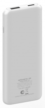 Мобильный аккумулятор Hiper PSL5000 5000mAh 12W 2.4A USB-A/USB-C белый (PSL5000 WHITE)