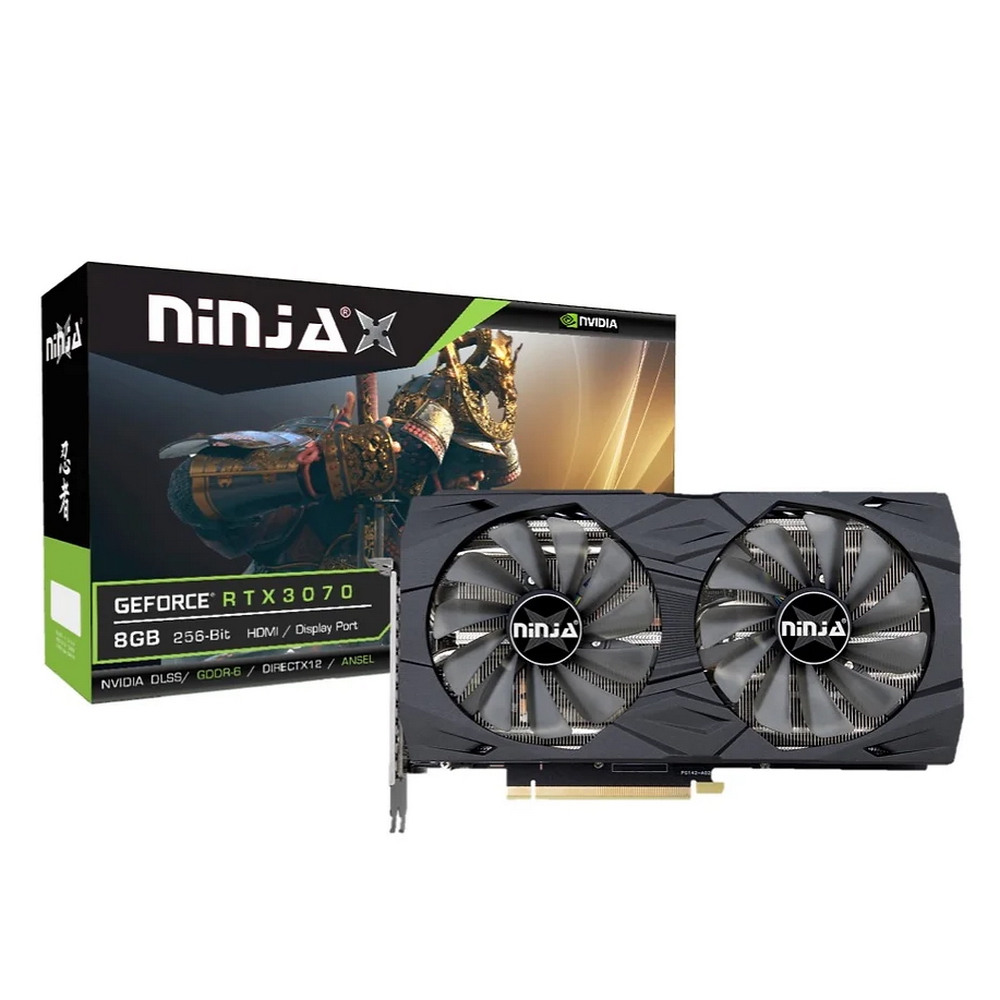 Ninja RTX3070 (5888SP) 8GB GDDR6 256BIT (HDMI/3xDP) 8GB GDDR6 256BIT (DVI/HDMI/DP) (NK307FG86F)