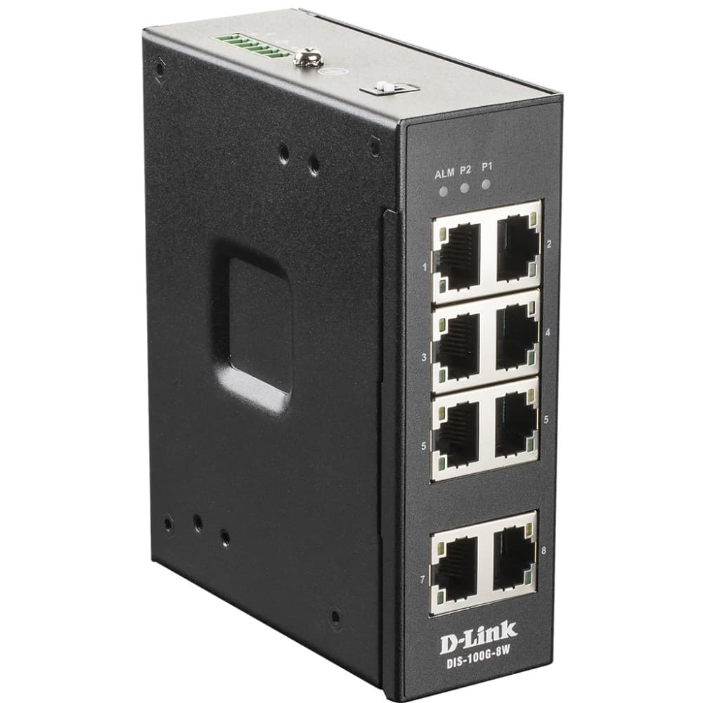 Картинка Коммутатор D-Link DIS-100G-8W/A1A (DIS-100G-8W/A1A) 