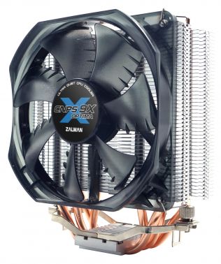 ZALMAN CNPS9X OPTIMA, 120mm LED FAN, 4 HEAT PIPES, 4-PIN PWM, 600-1500 RPM, 26DBA MAX, LONG LIFE BEARING, FULL SOCKET SUPPORT