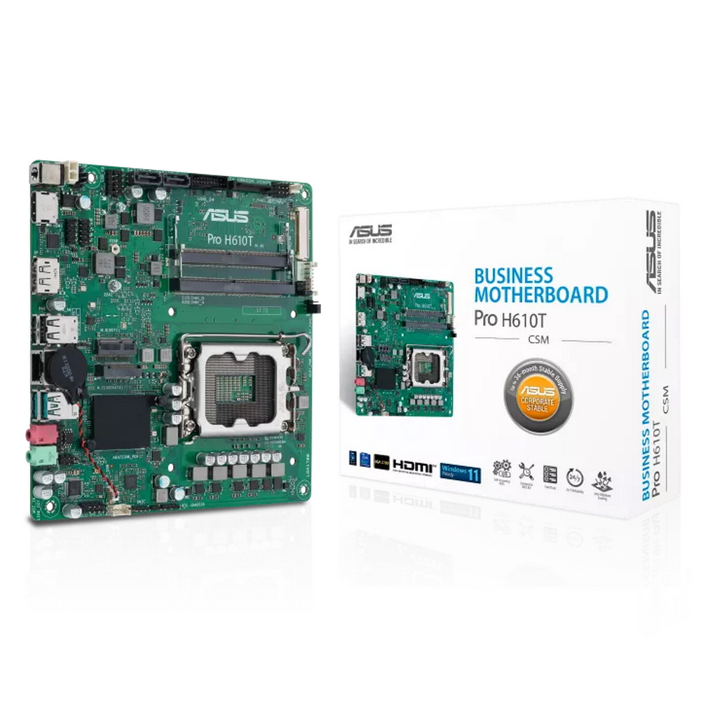 PRO H610T-CSM/ LGA1700,H610,USB3.2,M.2, SATA,MB (90MB1G60-M0EAYC)