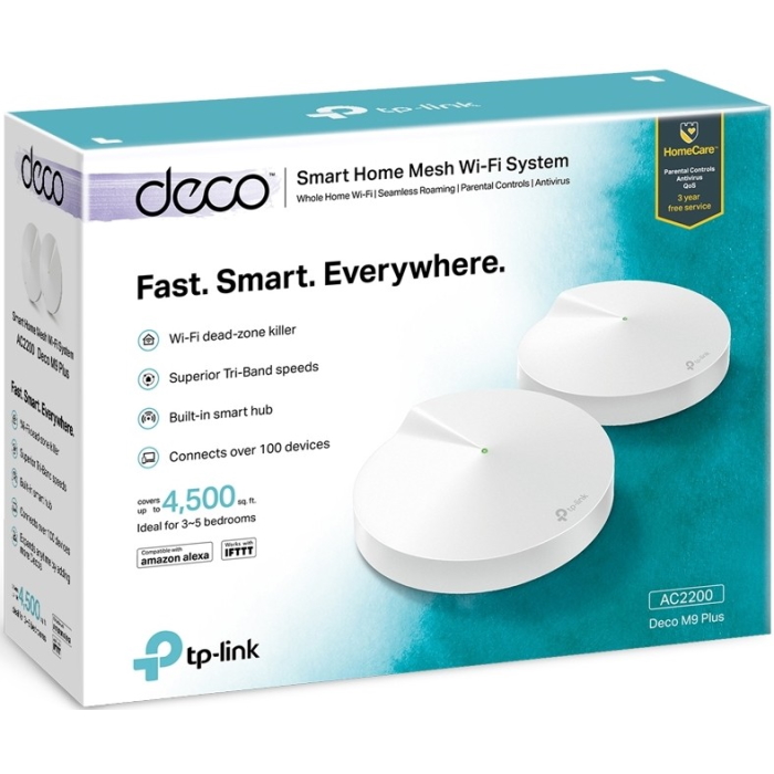 Картинка MESH система TP-LINK Deco M9 Plus (DECO M9 PLUS(2-PACK) 