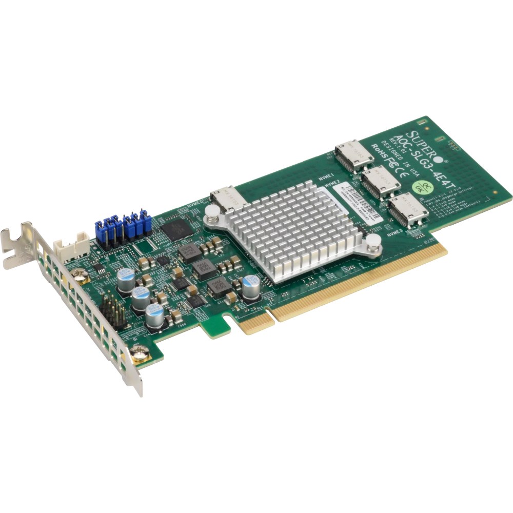 Картинка Адаптер главной шины Supermicro AOC-SLG3-4E4T (AOC-SLG3-4E4T-O) 