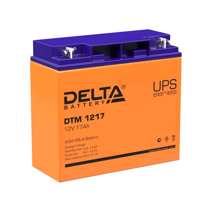 Delta AGM battary for UPS 12V 17AH (DTM 1217)