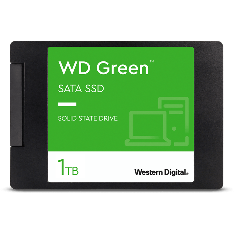 Твердотельный накопитель SSD WD Green 3D NAND WDS100T3G0A 1ТБ 2,5" SATA-III (TLC) (замена WDS100T2G0A)