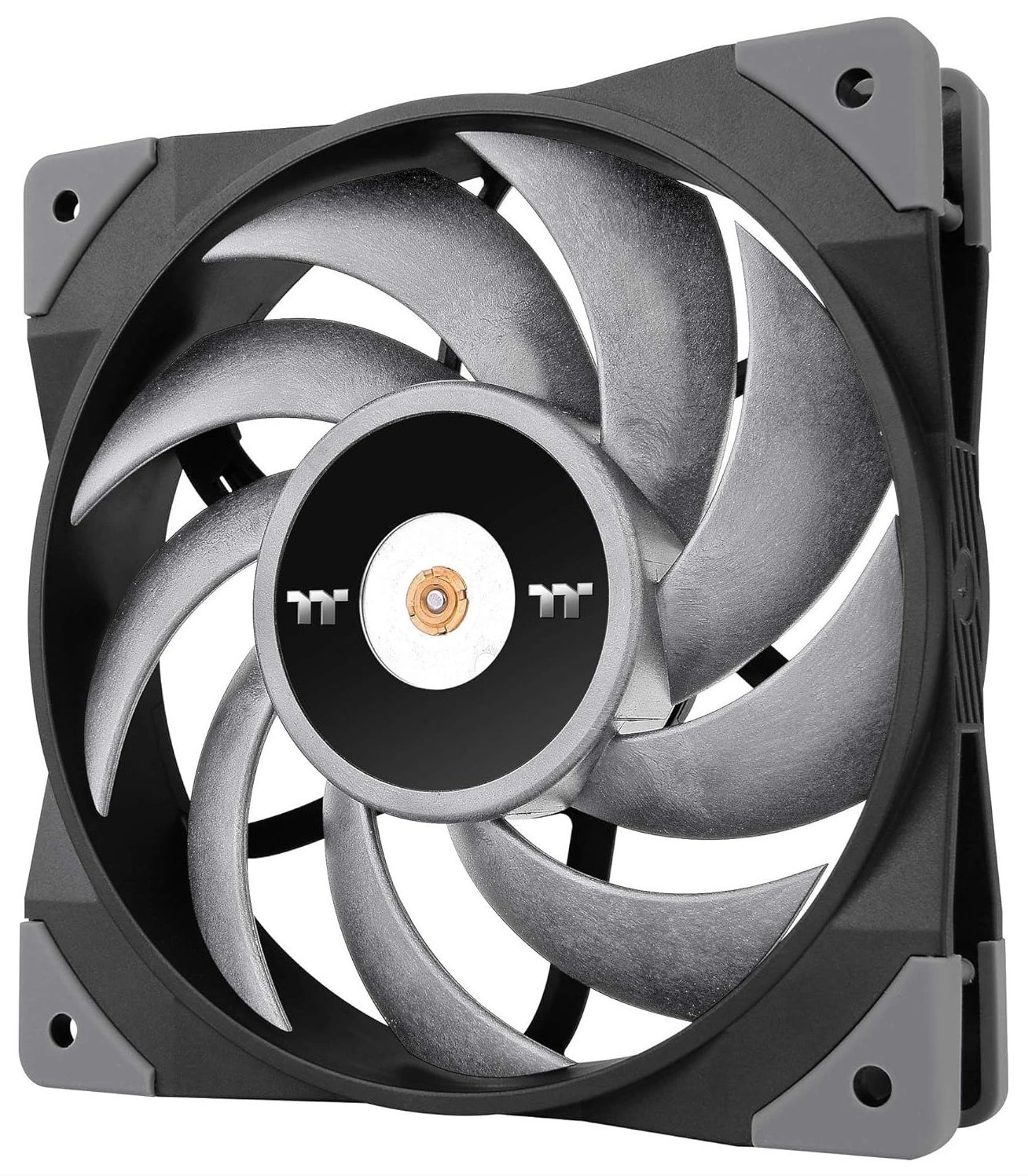 Вентилятор Thermaltake Toughfan 12 Turbo 120x120x25mm черный/ серый 4-pin 28.1dB 217.7gr Ret (CL-F121-PL12GM-A)