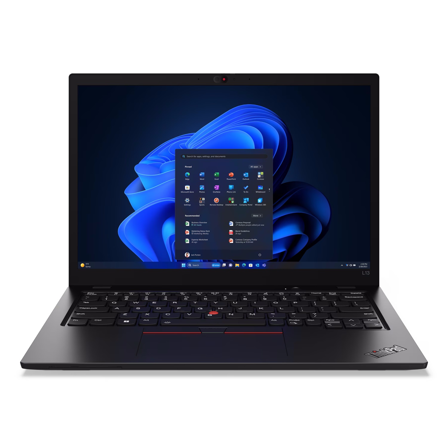 Ноутбук Lenovo ThinkPad L13 G5 Core Ultra 5 125U 16Gb 512Gb SSD 13.3" IPS WUXGA (1920x1200) Win11Pro black WiFi BT (21LCA03RCD-N001)