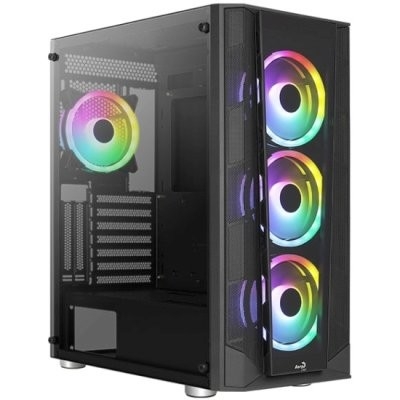 Корпус MIDITOWER PRISM-G-BK-V2 AEROCOOL (4711099471768)