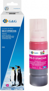 Чернила G&G GG-C13T06C34A №112 пурпурный 100мл для Epson L6550/6570/11160/15150/15160 (GG-C13T06C34А)