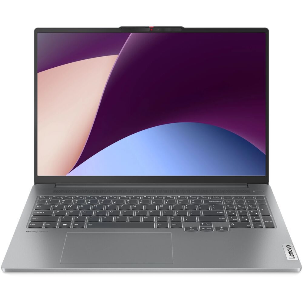 Ноутбук Lenovo IdeaPad Pro 5 16ARP8, 16" (2560x1600) IPS 350n, Ryzen 5 7535HS, 16GB, 512GB SSD, 660M, IR Camera, DOS, Arctic Grey (83AS002WRK)