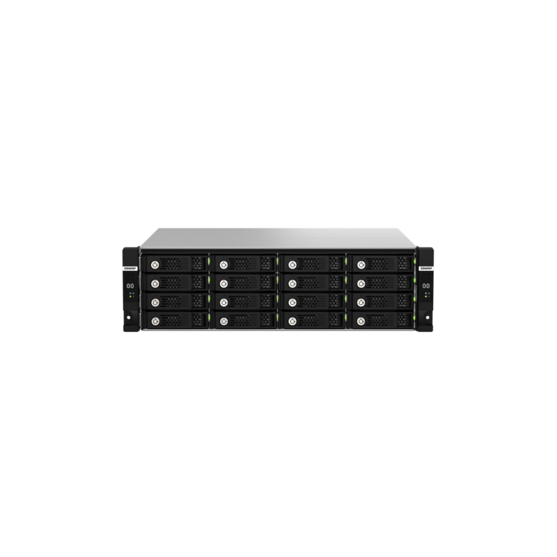 Полка расширения сетевого хранилища без дисков/ ENTERPRISE QNAP TL-R1620Sdc SAS expansion module, 16 bays 3.5 "/ 2.5" SAS / SATA 12/ 6 Gb/ s rackmount, 2 power supplies. W/ o RAIL-B02