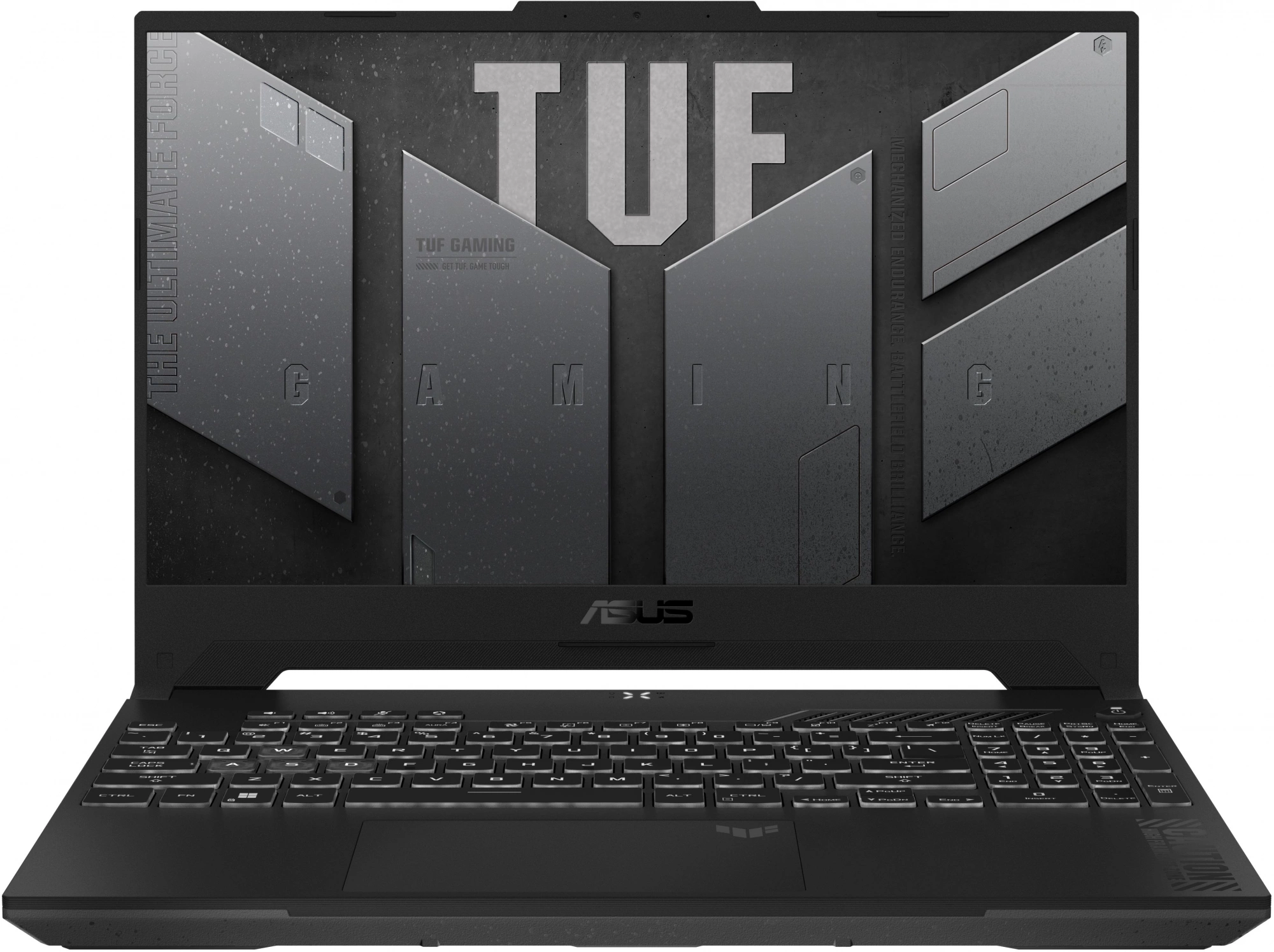 Ноутбук Asus TUF Gaming F15 FX507ZI4-LP041 Core i7 12700H 32Gb SSD1Tb NVIDIA GeForce RTX4070 8Gb 15.6" IPS FHD (1920x1080) noOS grey WiFi BT Cam (90NR0FV7-M003H0)