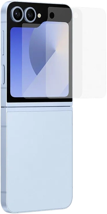 Защитная пленка для экрана Samsung прозрачный для Samsung Galaxy Z Flip6 прозрачная 2шт. (EF-UF741CTEGRU)
