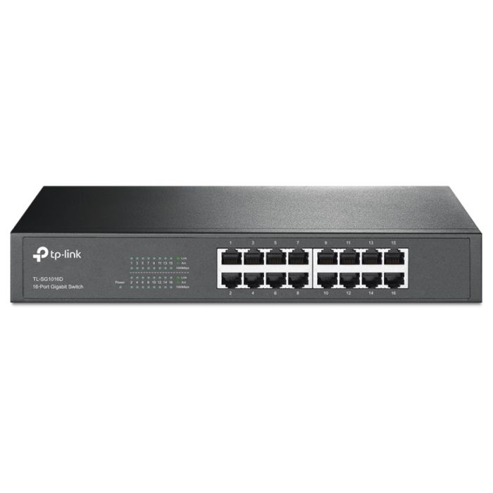 Картинка Коммутатор TP-LINK 16x RJ45 (TL-SG1016D) 