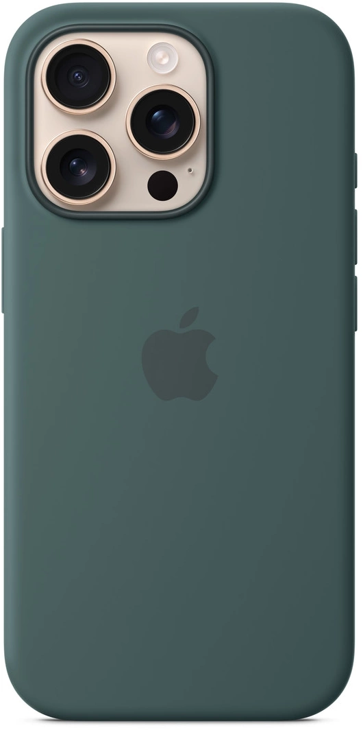 Чехол (клип-кейс) Apple для Apple iPhone 16 Pro Silicone Case with MagSafe зеленый Lake Green (MYYR3ZM/ A) (MYYR3ZM/A)