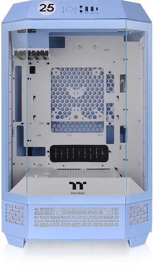 Корпус Thermaltake The Tower 300 Hydrangea голубой без БП miniITX 7x120mm 5x140mm 2xUSB3.0 audio bott PSU (CA-1Y4-00SFWN-00)