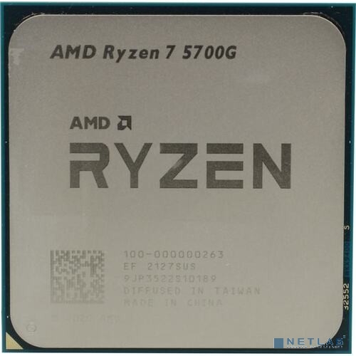 Процессор/ APU AM4 AMD Ryzen 7 5700G (Cezanne, 8C/16T, 3.8/4.6GHz, 16MB, 65W, Radeon R8) OEM (100-000000263)