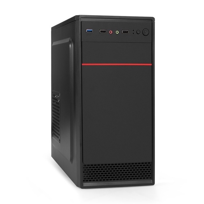 Exegate EX295159RUS Корпус Minitower ExeGate MA-401-XP600 (mATX, БП XP600 с вент. 12см, 2*USB+1*USB3.0, аудио, черный)