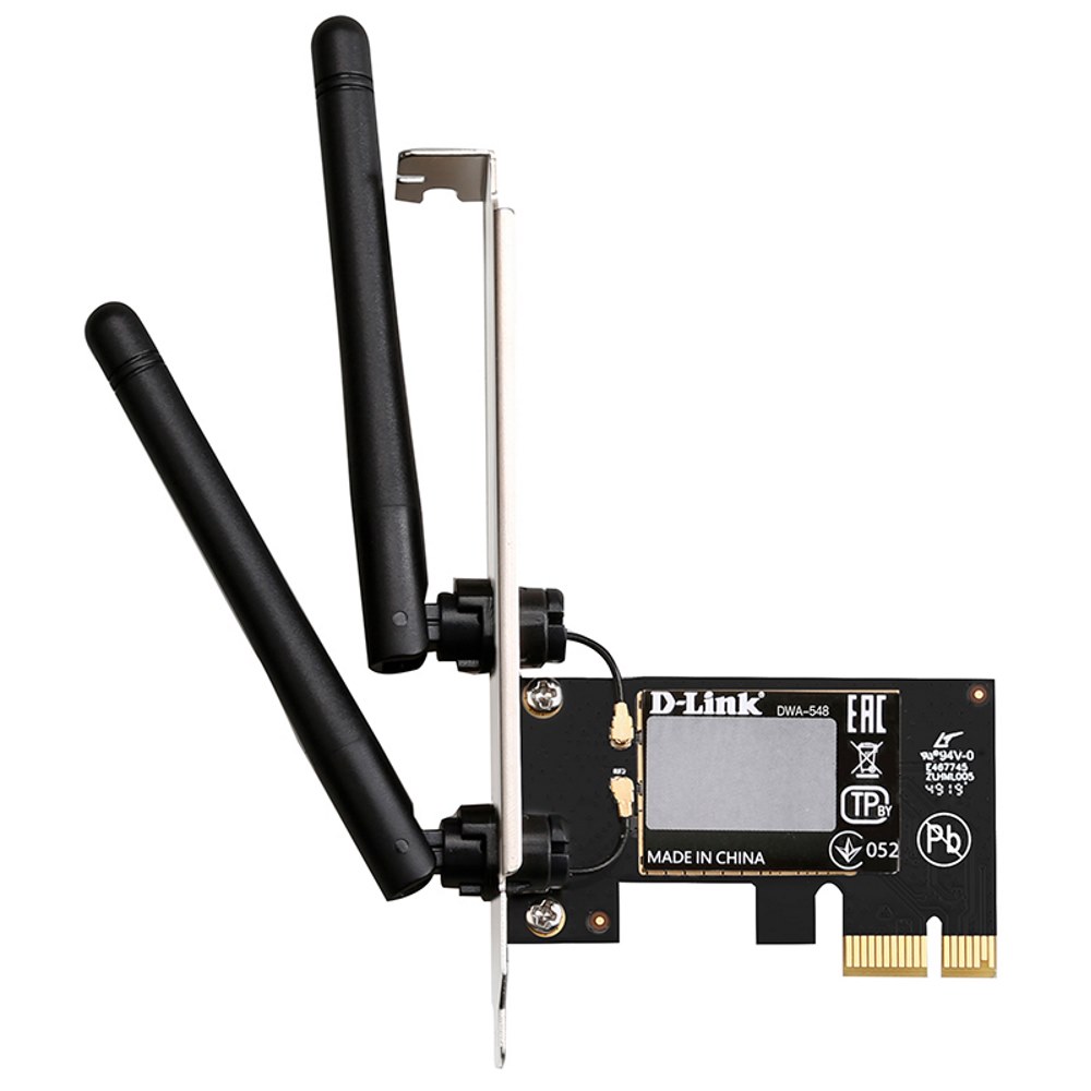 Картинка Сетевой адаптер D-Link DWA-548 PCIe (DWA-548/10/C1A) 