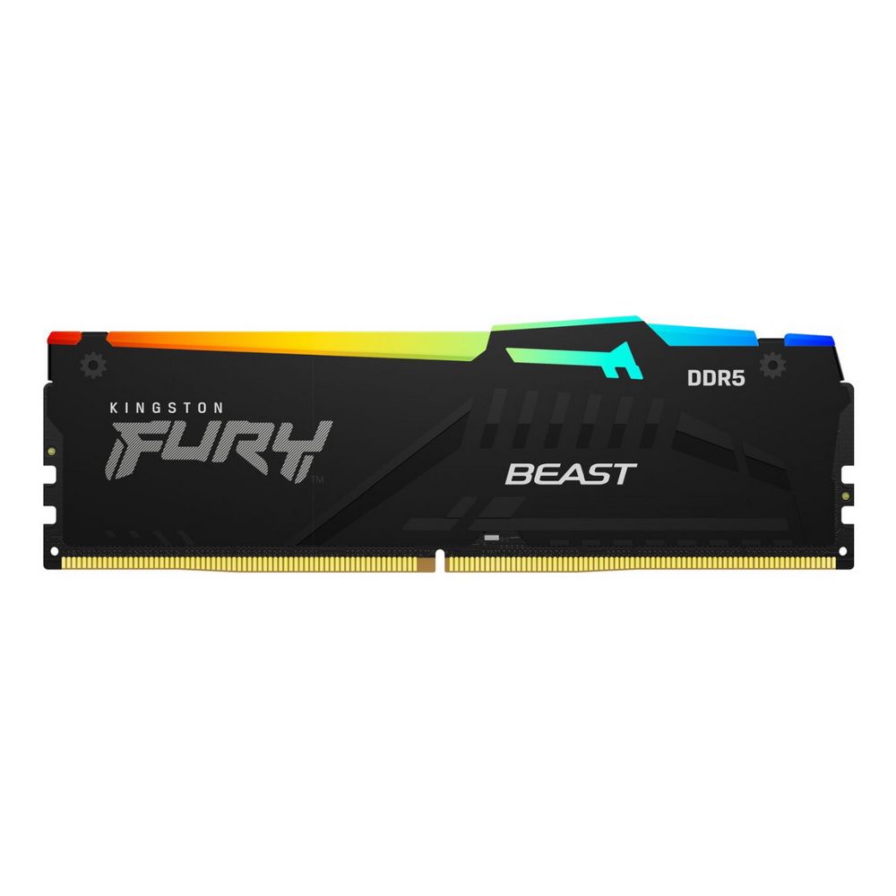 Модуль памяти Kingston 32GB DDR5 4800 DIMM FURY Beast RGB Gaming Memory KF548C38BBA-32 Non-ECC, , CL38 , 1.1V, KF548C38BBA-32 1RX16 , RTL (328462)