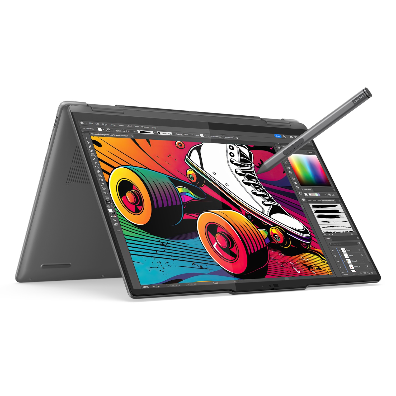 Ноутбук/ Lenovo Yoga 7 2-in-1 14IML9 14"(1920x1200 IPS)/Touch/Intel Core Ultra 5 125U(1.3Ghz)/16384Mb/1024SSDGb/noDVD/Int:Intel® Graphics/Cam/BT/WiFi/71WHr/war 1y/1.61kg/storm grey/noOS + 65W, Pen, RU kbd (83DJ0097RK)