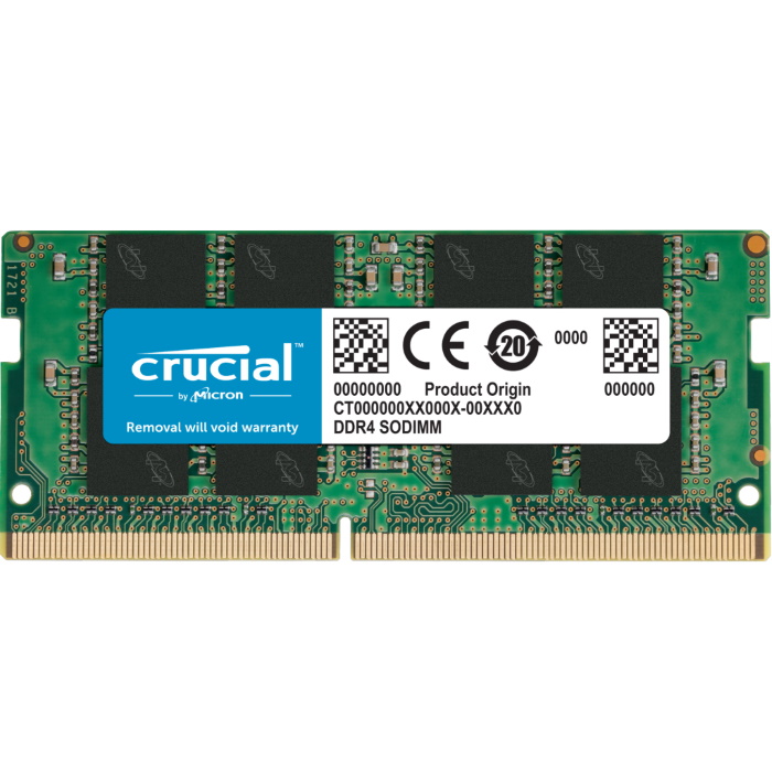 Модуль памяти Crucial 16GB DDR4 SODIMM 3200MHz PC4-25600 CL22 1.2V (CT16G4SFRA32A)