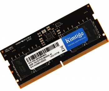 Память DDR5 8Gb 4800MHz Kimtigo KMLS8G4664800 RTL PC5-38400 SO-DIMM 262-pin