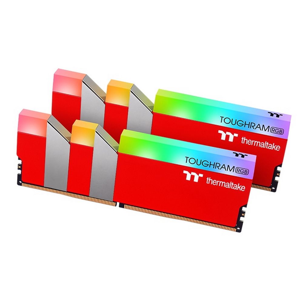 Комплект модулей памяти Thermaltake TOUGHRAM RGB Racing Red Gaming Memory RG25D408GX2-3600C18A 16GB DDR4 3600 DIMM Non-ECC, CL18, 1.35V, Heat Shield, XMP 2.0, Kit (2x8GB), RTL (528306)