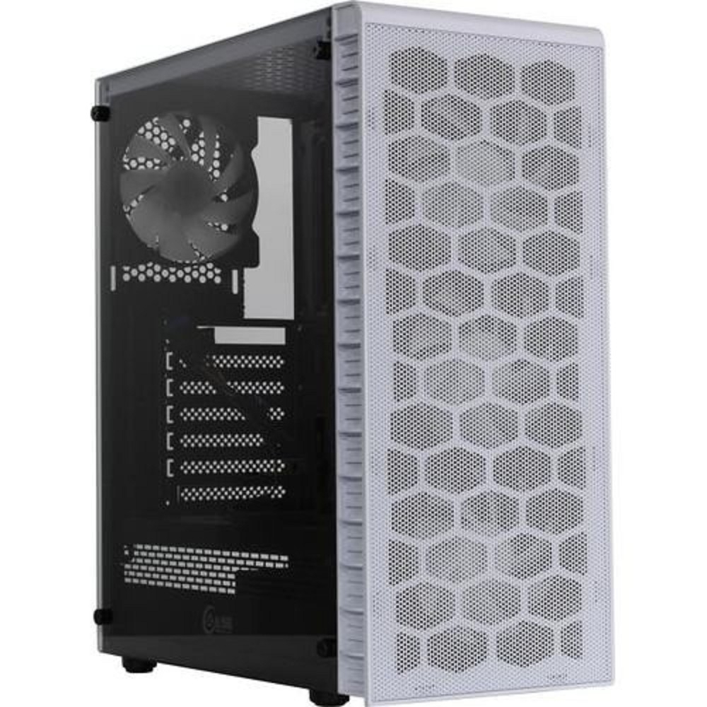 Powercase CMIZ4CW-L4 Корпус Mistral Z4 С White, Tempered Glass, Mesh, 4x 120mm 5-color LED fan, белый, ATX (CMIZ4CW-L4)