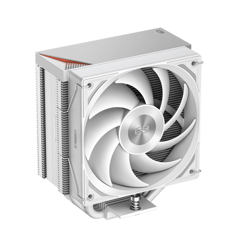 Кулер для процессора/ PCCooler RZ500 WH (250W, 4-pin PWM, 155mm, Al/ Cu, 5x6mm, 1x120mm, 86.73CFM, 32dBA, 2200RPM, S: 1851, 1700, 1200, 115X, AM5, AM4, white)