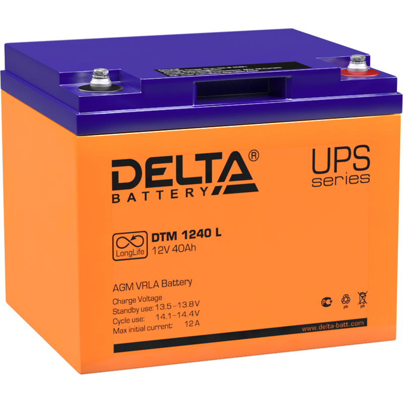 Аккумуляторная батарея DELTA BATTERY DTM 1240 L