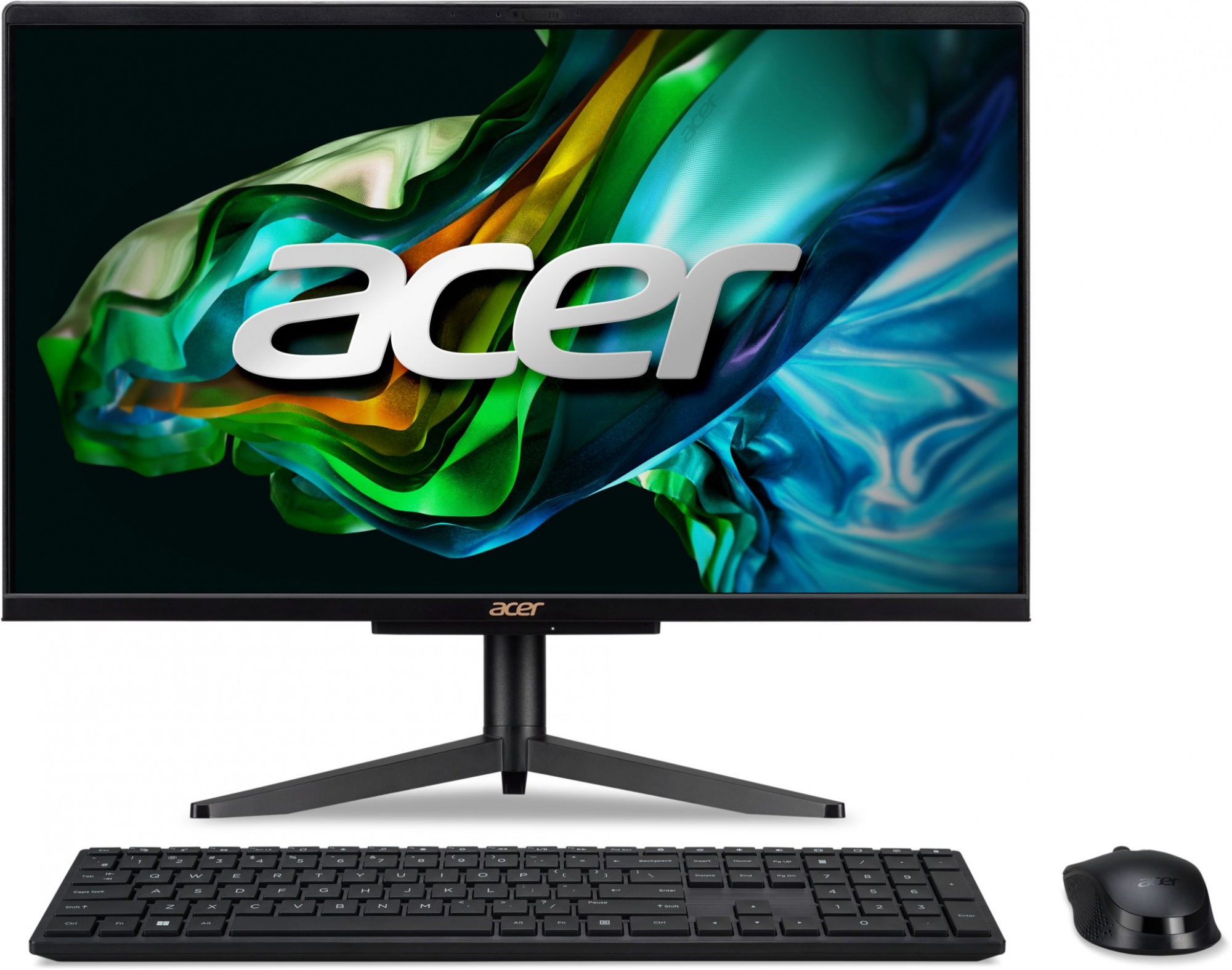 Моноблок Acer Aspire C22-1610 21.5" Full HD N100 (0.8) 8Gb SSD256Gb UHDG CR noOS WiFi BT 65W клавиатура мышь Cam черный 1920x1080 (DQ.BL7CD.002)