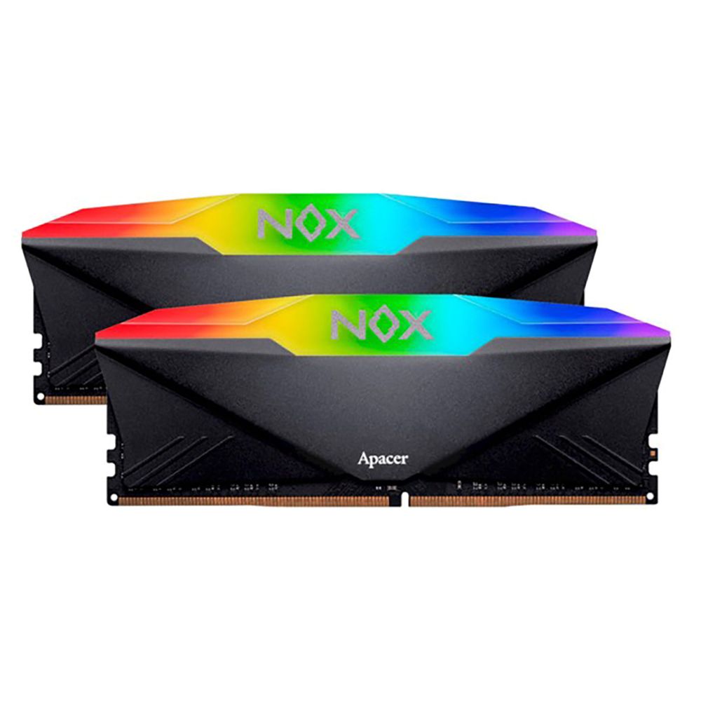 Модуль памяти Apacer 32GB DDR4 3200 DIMM NOX RGB AURA2 w/ HS RP-K2 Kit (2x16GB), 1.35V, 1024x8 (AH4U32G32C28YNBAA-2)