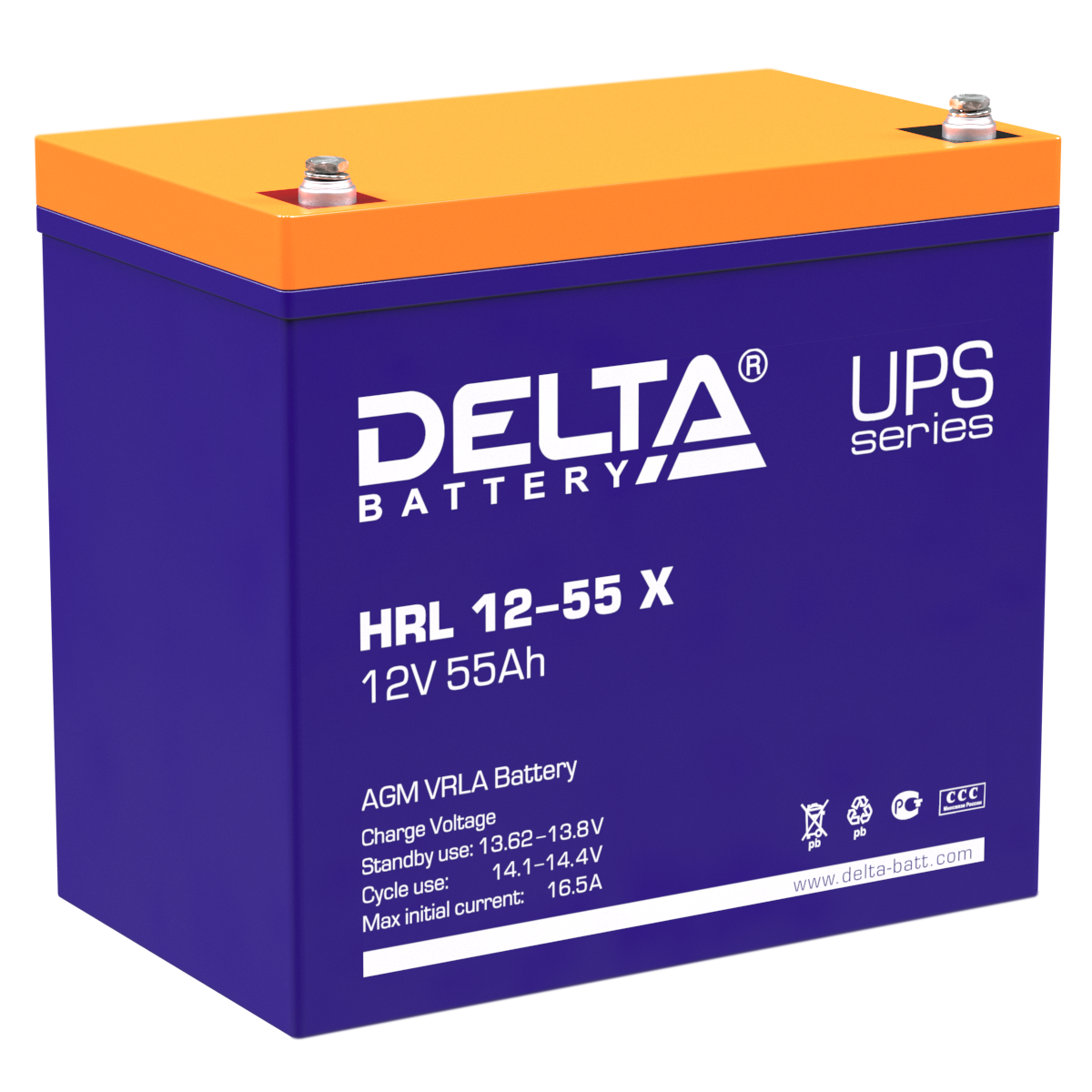 Аккумуляторная батарея DELTA BATTERY HRL 12-55 X