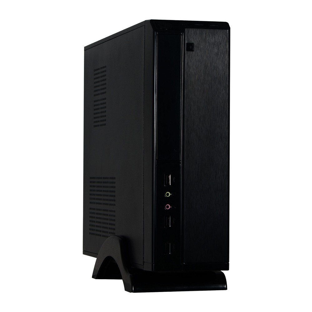 Exegate EX268690RUS Корпус MiniITX Exegate MI-207 Black, miniITX/mATX, , 2*USB, Audio