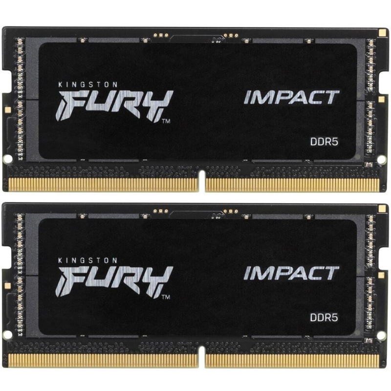 SO-DIMM DDR 5 DIMM 32Gb PC44800, 5600Mhz, Kingston FURY Impact, CL38 (Kit of 2) (KF564S38IBK2-32) (retail)