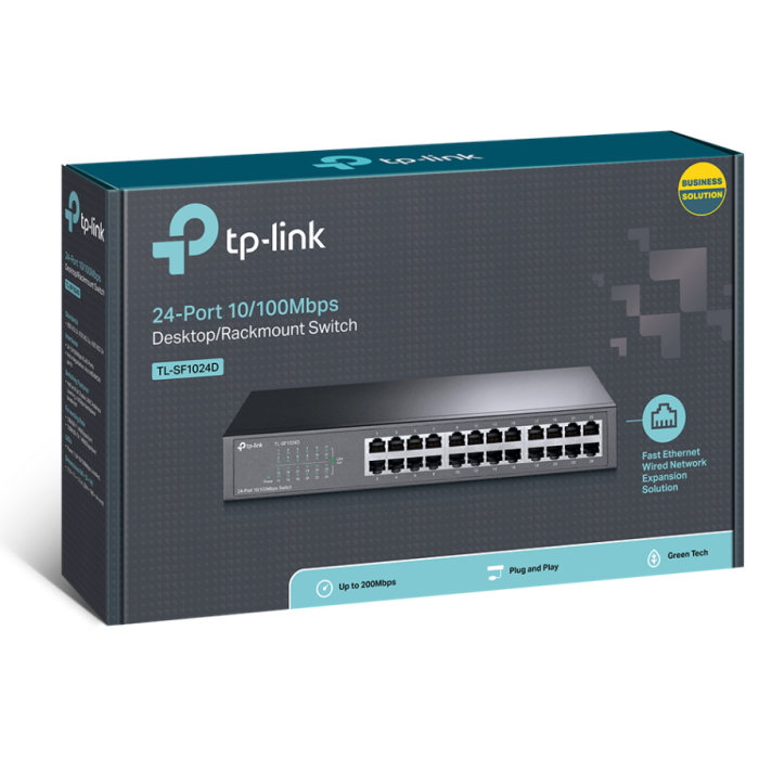 Картинка Коммутатор TP-LINK 24x RJ45 (TL-SF1024D) 