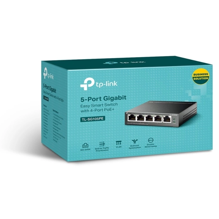 Картинка Коммутатор TP-Link Easy Smart TL-SG105PE (TL-SG105PE) 