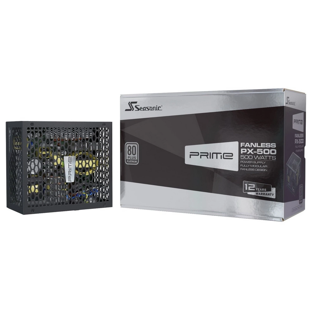 Блок питания SeaSonic PRIME Fanless PX-500 SSR-500PL 500W, 80 Plus Platinum, полностью модульный (875598)