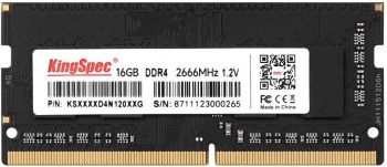 Память DDR4 16Gb 2666MHz Kingspec KS2666D4N12016G RTL PC4-21300 SO-DIMM 260-pin 1.2В