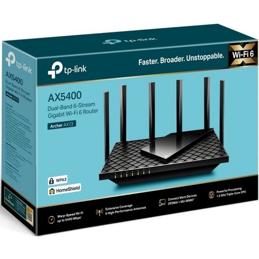 Картинка Роутер TP-Link Archer AX73 (ARCHER AX73) 