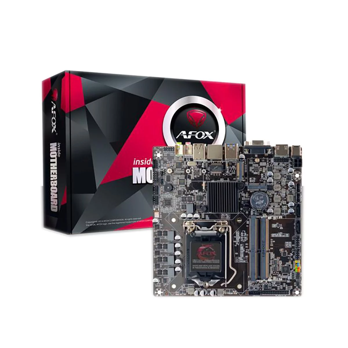 Материнская плата Afox AFOX motherboard intel H510, INTEL® Socket 1200, Mini-ITX (17 x17cm) (AFH510-MI-V2)