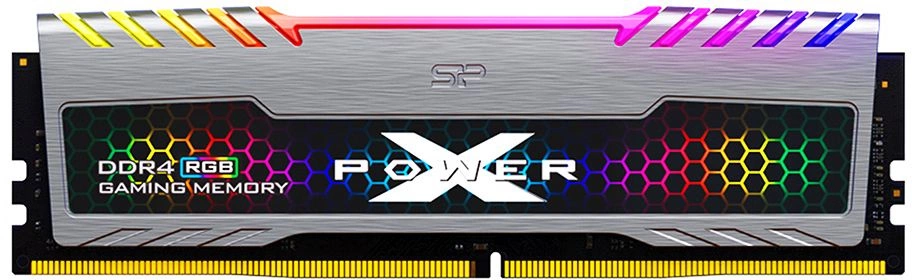 Модуль памяти Silicon Power 16GB 3200МГц XPOWER Turbine RGB DDR4 CL16 DIMM 1Gx8 DR (SP016GXLZU320BSB)