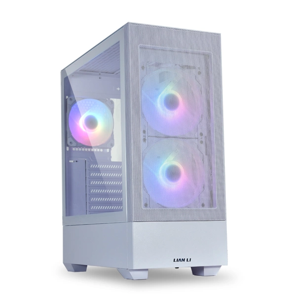 LIAN LI Lancool 205M Mesh White, Medium Case: Micro ATX/ Mini-ITX, 2xUSB 3.0, 2xAudio, Included Fans: 2x140mm ARGB PWM (G99.OE744MS.10)