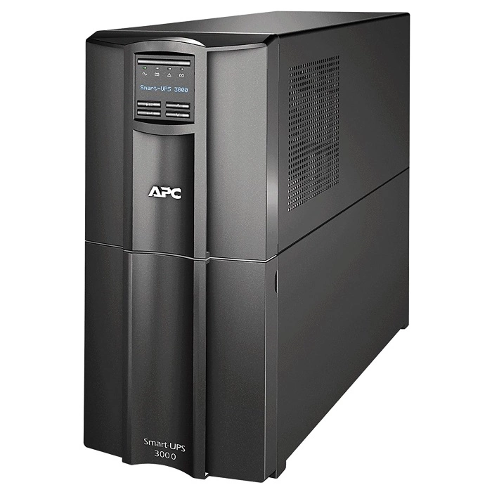 ИБП APC Smart-UPS 3000VA/ 2700W, Line-Interactive, LCD, 8x C13 (220-240V), 1x C19, SmartSlot, EPO, HS repl. batt., SmartSlot, USB (SMT3000I)