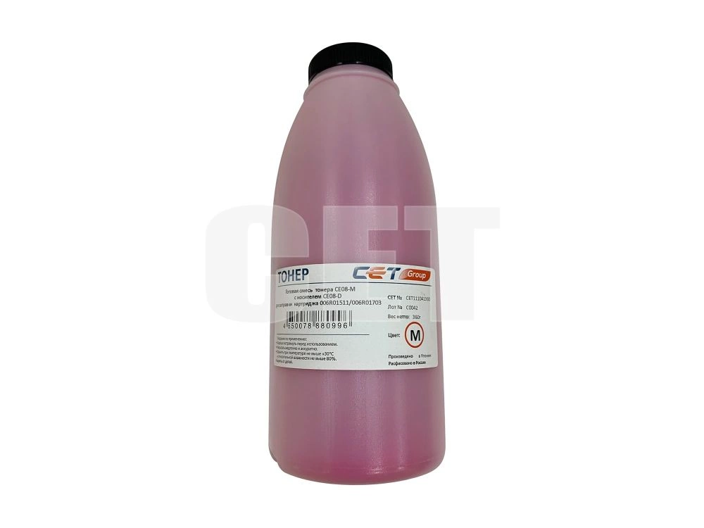 Тонер CE08-M(CPT)+носитель CE08-D для XEROX AltaLink C8045/ 8030/ 8035, WorkCentre 7830 (Japan) Magenta, 360г/ бут, CET111041360